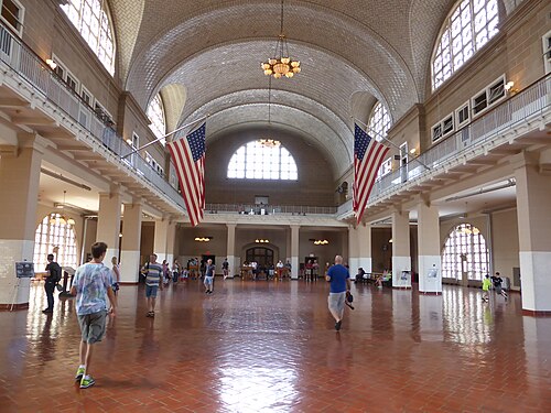 Registry Room at Ellis Island
